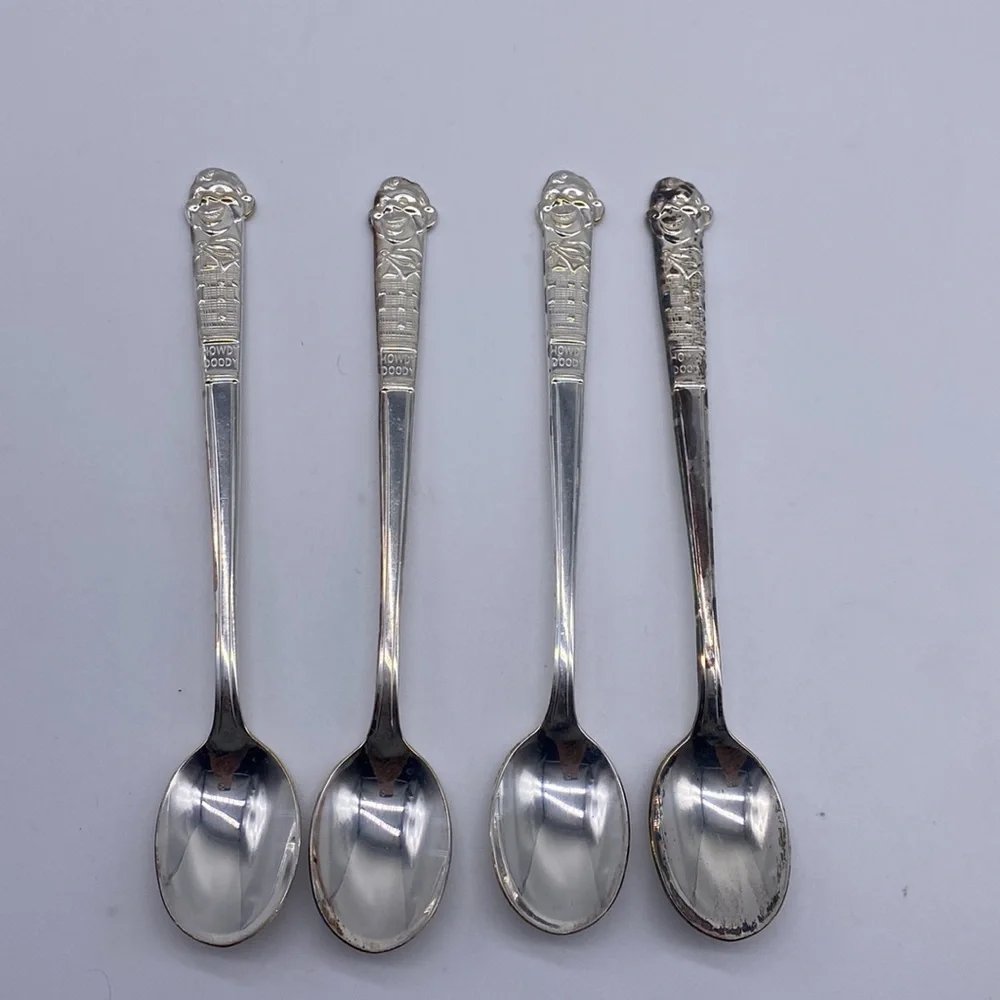 Vintage Howdy Doody Ice‎ Cream Figural Soda Spoon Set of 4